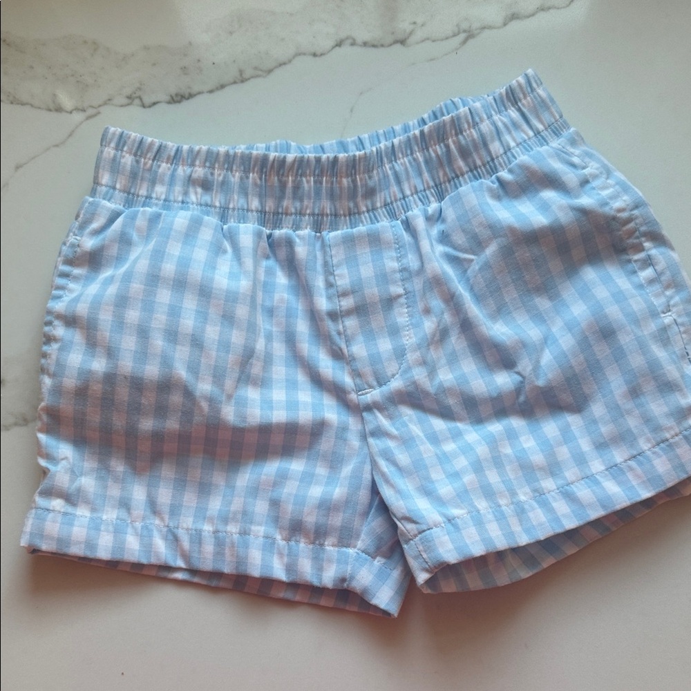 The Beaufort Bonnet Company Light Blue checked Shorts